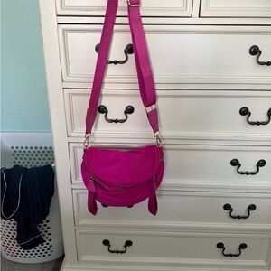 Stylish Hot Pink Crossbody Bag